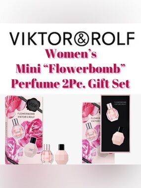 Viktor & Rolf - Mini “Flowerbomb” Perfume 2Pc. Gift Set (Women) - NEW